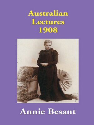 cover image of Australian Lectures 1908